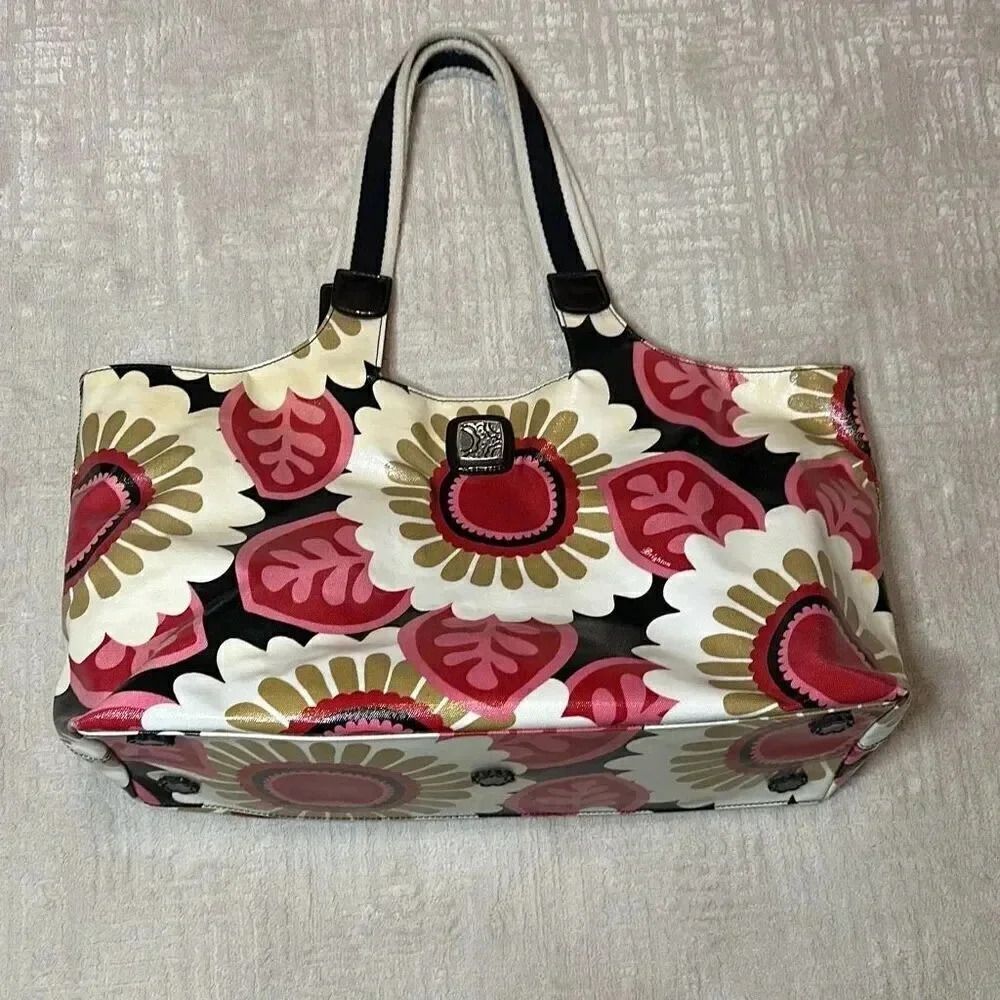 Brighton Floral Beach Tote Shoulder Bag